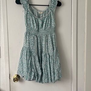 Aeropostale Blue and White Patterned Top